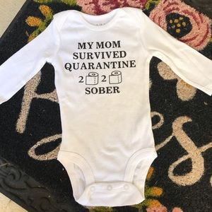 🧻Quarantine onesie-handmade-custom sizes 🧻